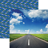 Reminisce - In The Driver's Seat Collection - 12 x 12 Double Sided Paper - Open Roads