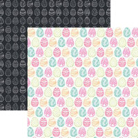 Reminisce - Easter Bloom Collection - 12 x 12 Double Sided Paper - Egg Hunt