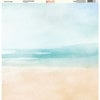 Ella and Viv Paper Company - Watercolor Beach Collection - 12 x 12 Paper - Watercolor Coast