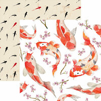 Reminisce - Everything Zen Collection - 12 x 12 Double Sided Paper - Koi Pond
