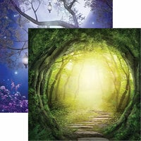 Reminisce - Fairy Forest Collection - 12 x 12 Double Sided Paper - Enchanted Road