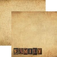 Reminisce - Family Collection - 12 x 12 Double Sided Paper - Family