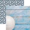 Reminisce - Game Day Volleyball Collection - 12 x 12 Double Sided Paper - Volleyball 2