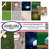 Reminisce - Game Day Baseball Collection - 12 x 12 Collection Kit