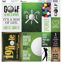 Reminisce - Golf Collection - 12 x 12 Cardstock Stickers - Elements