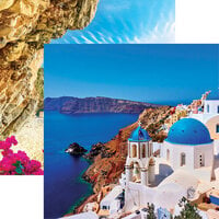 Reminisce - Greece Collection - 12 x 12 Double Sided Paper - Santorini