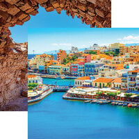Reminisce - Greece Collection - 12 x 12 Double Sided Paper - Crete