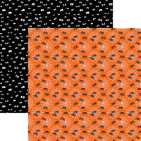 Reminisce - Halloween - Ghost Party Collection - 12 x 12 Double Sided Paper - Spooky
