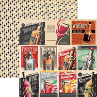 Reminisce - Happy Hour Collection - 12 x 12 Double Sided Paper - Good Times