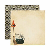 Reminisce - Hallowe'en Collection - 12 x 12 Double Sided Paper - Bubble, Bubble, Toil and Trouble