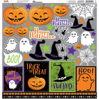 Reminisce - Happy Haunting Collection - 12 x 12 Cardstock Stickers - Elements