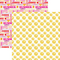 Reminisce - Hello Summer Collection - 12 x 12 Double Sided Paper - Sunshine Forever