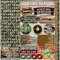 Reminisce - Hunters Paradise Collection - 12 x 12 Cardstock Stickers - Combo