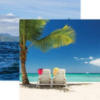 Reminisce - Island Paradise Collection - 12 x 12 Double Sided Paper - Relaxing