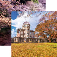 Reminisce - Japan Collection - 12 x 12 Double Sided Paper - Atomic Bomb Dome