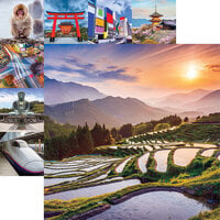 Reminisce - Japan Collection - 12 x 12 Double Sided Paper - Rice Fields