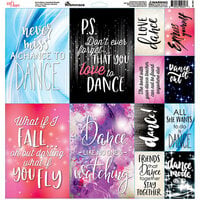 Reminisce - Just Dance Collection - 12 x 12 Cardstock Stickers - Elements