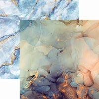Reminisce - Liquid Marble Collection - 12 x 12 Double Sided Paper - 2