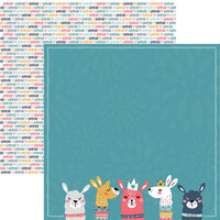 Reminisce - Llama Love Collection - 12 x 12 Double Sided Paper - Llama Love 01