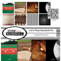 Reminisce - Let's Play Baseball Collection - 12 x 12 Collection Kit