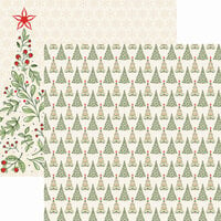 Reminisce - Merry And Bright Collection - 12 x 12 Double Sided Paper - O Christmas Tree