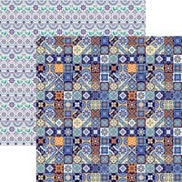 Reminisce - Mexico Collection - 12 x 12 Double Sided Paper - Talavera