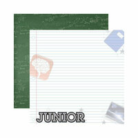 Reminisce - Making the Grade Collection - 12 x 12 Double Sided Paper - Junior 2