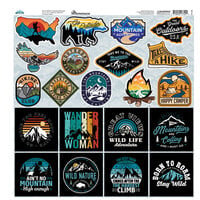 Reminisce - Mountains Calling Collection - 12 x 12 Custom Stickers - Elements
