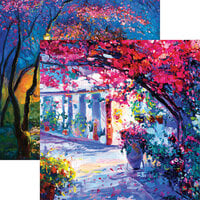 Reminisce - Nature's Reflections Collection - 12 x 12 Double Sided Paper - Colorful Gardens
