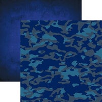 Reminisce - Navy Collection - 12 x 12 Double Sided Paper - 4