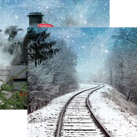 Reminisce - North Pole Express Collection - 12 x 12 Double Sided Paper - All Aboard