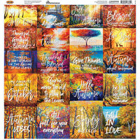 Reminisce - October Roads Collection - 12 x 12 Cardstock Stickers - Custom