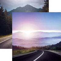Reminisce - Road Trip Collection - 12 x 12 Double Sided Paper - Cruise Control