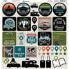 Reminisce - Road Trip Collection - 12 x 12 Cardstock Stickers - Elements