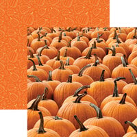 Reminisce - Pumpkin Patch Collection - 12 x 12 Double Sided Paper - Pumpkins Galore