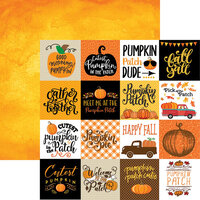 Reminisce - Pumpkin Patch Collection - 12 x 12 Double Sided Paper - Pumpkin Mania