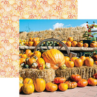 Reminisce - Pumpkin Patch Collection - 12 x 12 Double Sided Paper - Pumpkin Display