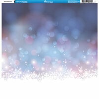 Reminisce - Winter Collection - 12 x 12 Single Sided Paper - Snow Background