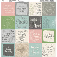 Reminisce - Remember Collection - 12 x 12 Cardstock Stickers