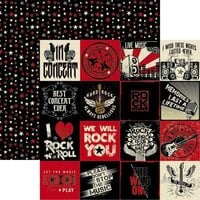 Reminisce - Rockstar Collection - 12 x 12 Double Sided Paper - Let's Rock