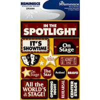 Reminisce - Signature Series Collection - 3 Dimensional Die Cut Stickers - Drama