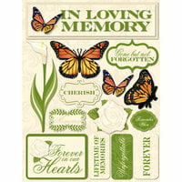 Reminisce - Signature Series Collection - 3 Dimensional Die Cut Stickers - Memories