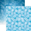 Reminisce - Snowflake Ridge Collection - 12 x 12 Double Sided Paper - Falling Snow
