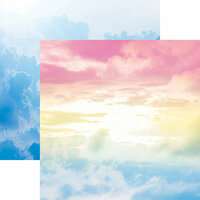 Reminisce - Skyscape Collection - 12 x 12 Double Sided Paper - Cloud Nine