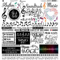 Reminisce - Soundtrack Of Life Collection - 12 x 12 Cardstock Stickers