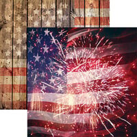 Reminisce - Star Spangled Spectacular Collection - 12 x 12 Double Sided Paper - Star Spangled
