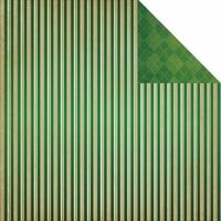Reminisce - St. Patrick's Day Collection - 12 x 12 Double Sided Paper - St. Patrick's Stripe