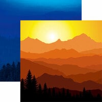 Reminisce - Scenic View Collection - 12 x 12 Double Sided Paper - Day or Night