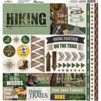 Reminisce - Take a Hike Collection - 12 x 12 Cardstock Stickers - Elements