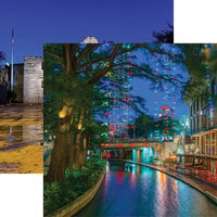 Reminisce - Texas Collection - 12 x 12 Double Sided Paper - River Walk